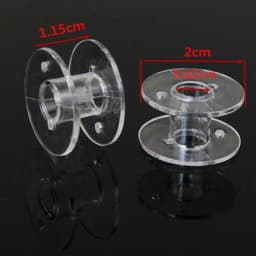 25Pcs Clear Sewing Machine Bobbins Spools Empty Bobbins Spools Plastic Storage Box For Home Sewing Accessories Tools AA7650