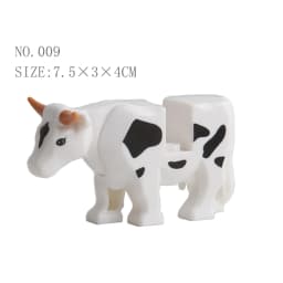 Animal Building Blocks Model Crocodile Leopard Educational Games Figure Brick Toys for Children Kids