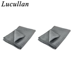 Lucullan Magic Power Super Absorbancy Waffle Weave Cloth 30X40CM 380GSM Microfiber Towels For Glass Paint and Interior