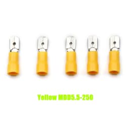 20/50/100Pcs Red + Blue 6.3mm Female Insulated Spade Crimp Terminal Wire Connector For 0.5-2.5mm Electrical Wire Cable Connecors