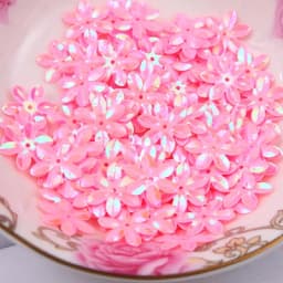Mixed Color 15mm Flower Shape PVC Loose Sequins Glitter Paillettes for Nail Art Manicure Sewing Wedding Decoration Confetti 10g