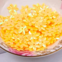 Mixed Color 15mm Flower Shape PVC Loose Sequins Glitter Paillettes for Nail Art Manicure Sewing Wedding Decoration Confetti 10g