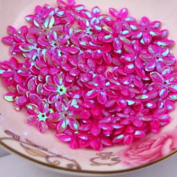 Mixed Color 15mm Flower Shape PVC Loose Sequins Glitter Paillettes for Nail Art Manicure Sewing Wedding Decoration Confetti 10g