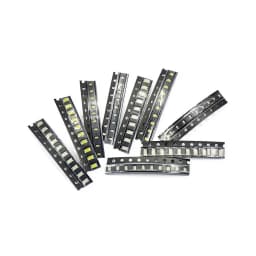 100pcs=5colors X 20pcs 0402 2835 1210 1206 0805 0603 3014 3020 Assortment SMD LED Diode Kit Green/ RED / White / Blue / Yellow
