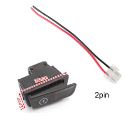 Motorcycle Horn Light Turn Signal High Low Beam Button Start Switch + Connecters 2/3/4pin Plugs for Electric Scooter ATV Moped
