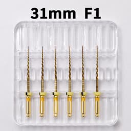 Glin Dental Gold Flexible Files Endo Rotary Files Golden Endodontic Files 21/25/31mm Nickel Titanium Instrument Dentistry