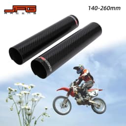 Motorcycle 140-260MM Carbon Fiber Adjustable Front Fork Shock Guard Protector For YAMAHA KTM HONDA On/Off Road Pit Dirt Bike