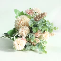 Meldel Wedding Flower Bouquet Artificial Silk Rose Lucky Ball Flower Home Wedding Decor Bride Bouquet Forest Style Eucalyptus
