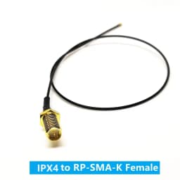 2-piece SMA / RP-SMA female to MHF4 IPX IPX4 RF plug Pigtail cable for Mini 0.81mm PCI card intel WIFI Board 10cm 15cm 20cm 30cm