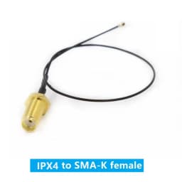 2-piece SMA / RP-SMA female to MHF4 IPX IPX4 RF plug Pigtail cable for Mini 0.81mm PCI card intel WIFI Board 10cm 15cm 20cm 30cm