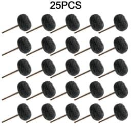 25/50pcs Mini Brush Scouring Pad Abrasive Wheel Nylon Fiber Grinding Sanding Head Buffing Polishing Wheel 1"25mm Set For Dremel