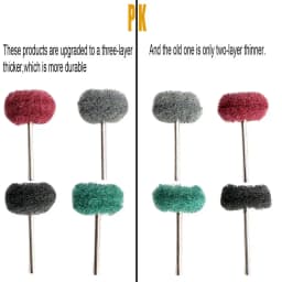 25/50pcs Mini Brush Scouring Pad Abrasive Wheel Nylon Fiber Grinding Sanding Head Buffing Polishing Wheel 1"25mm Set For Dremel