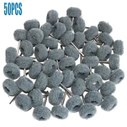 25/50pcs Mini Brush Scouring Pad Abrasive Wheel Nylon Fiber Grinding Sanding Head Buffing Polishing Wheel 1"25mm Set For Dremel