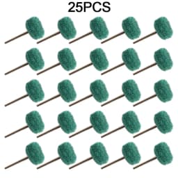 25/50pcs Mini Brush Scouring Pad Abrasive Wheel Nylon Fiber Grinding Sanding Head Buffing Polishing Wheel 1"25mm Set For Dremel