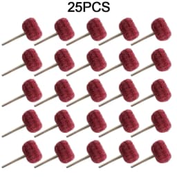 25/50pcs Mini Brush Scouring Pad Abrasive Wheel Nylon Fiber Grinding Sanding Head Buffing Polishing Wheel 1"25mm Set For Dremel