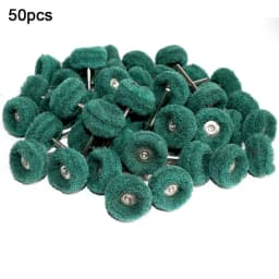 25/50pcs Mini Brush Scouring Pad Abrasive Wheel Nylon Fiber Grinding Sanding Head Buffing Polishing Wheel 1"25mm Set For Dremel