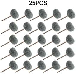 25/50pcs Mini Brush Scouring Pad Abrasive Wheel Nylon Fiber Grinding Sanding Head Buffing Polishing Wheel 1"25mm Set For Dremel