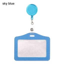 Unisex Work Card Holders With Lanyard PU Bank Card Name Credit Card Holders Card Bus ID Holders Identity Badge With Neck Strap