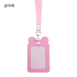 Unisex Work Card Holders With Lanyard PU Bank Card Name Credit Card Holders Card Bus ID Holders Identity Badge With Neck Strap