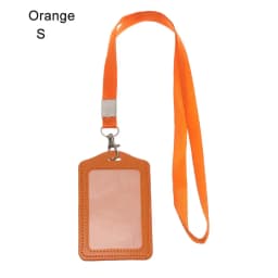 Unisex Work Card Holders With Lanyard PU Bank Card Name Credit Card Holders Card Bus ID Holders Identity Badge With Neck Strap
