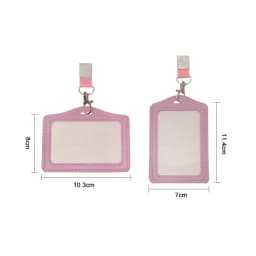 Unisex Work Card Holders With Lanyard PU Bank Card Name Credit Card Holders Card Bus ID Holders Identity Badge With Neck Strap