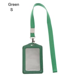 Unisex Work Card Holders With Lanyard PU Bank Card Name Credit Card Holders Card Bus ID Holders Identity Badge With Neck Strap