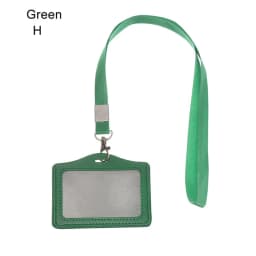 Unisex Work Card Holders With Lanyard PU Bank Card Name Credit Card Holders Card Bus ID Holders Identity Badge With Neck Strap
