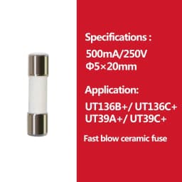 2pcs/lot UNI-T Cartridge Fuse Fast Fuse For Uni-t Multimeter UT139 UT890C+ UT890D UT39 UT105 UT171 UT61 Series