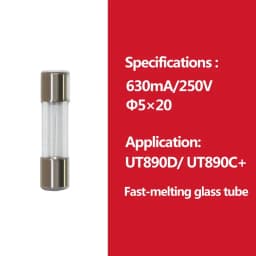 2pcs/lot UNI-T Cartridge Fuse Fast Fuse For Uni-t Multimeter UT139 UT890C+ UT890D UT39 UT105 UT171 UT61 Series