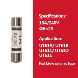2pcs/lot UNI-T Cartridge Fuse Fast Fuse For Uni-t Multimeter UT139 UT890C+ UT890D UT39 UT105 UT171 UT61 Series