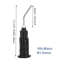 100pcs/lot Equipment Irrigation Bent Needle Tips Dental Flow Sealant Etchant Composite Resin Acid Reagent Delievery Syringe Tips