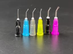 100pcs/lot Equipment Irrigation Bent Needle Tips Dental Flow Sealant Etchant Composite Resin Acid Reagent Delievery Syringe Tips