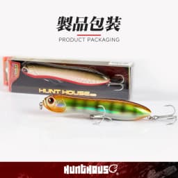 HuntHouse Crazy Surface Tractor Topwater Pencil Fishing Lure 110mm 130mm Big Rattle Ball Loud Sound Stickbait Hard Bait LW127