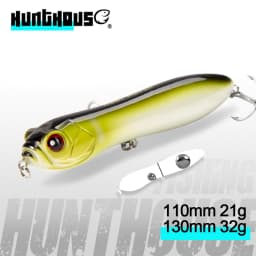 HuntHouse Crazy Surface Tractor Topwater Pencil Fishing Lure 110mm 130mm Big Rattle Ball Loud Sound Stickbait Hard Bait LW127