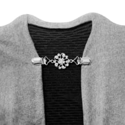 Retro Sweater Shawl Clasps Duck Mouth Clothing Pins Antique Flower Style Rhinestone Decoration Cardigans Connection Buckle Shirt
