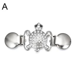 Retro Sweater Shawl Clasps Duck Mouth Clothing Pins Antique Flower Style Rhinestone Decoration Cardigans Connection Buckle Shirt