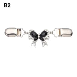 Retro Sweater Shawl Clasps Duck Mouth Clothing Pins Antique Flower Style Rhinestone Decoration Cardigans Connection Buckle Shirt