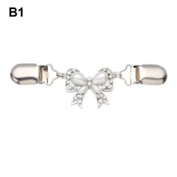 Retro Sweater Shawl Clasps Duck Mouth Clothing Pins Antique Flower Style Rhinestone Decoration Cardigans Connection Buckle Shirt