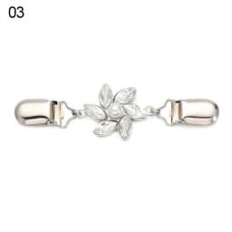 Retro Sweater Shawl Clasps Duck Mouth Clothing Pins Antique Flower Style Rhinestone Decoration Cardigans Connection Buckle Shirt