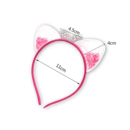 Girls Cute Shining Sequin Cat Ears Hairbands Sweet Hair Ornament Headband Princess Gift Headwear Kids Fashion Hair Accessories