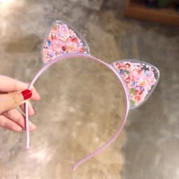 Girls Cute Shining Sequin Cat Ears Hairbands Sweet Hair Ornament Headband Princess Gift Headwear Kids Fashion Hair Accessories