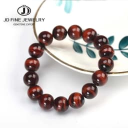 JD Natural Stone Blue Tiger Eye Beaded Bracelets Women Men Reiki Healing Yoga Meditation Charm Bangles Pulseras Jewelry Gift