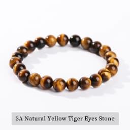 JD Natural Stone Blue Tiger Eye Beaded Bracelets Women Men Reiki Healing Yoga Meditation Charm Bangles Pulseras Jewelry Gift