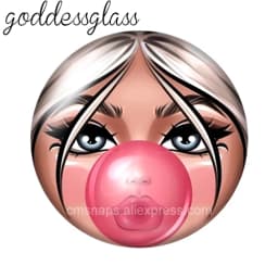 матрёшка Matryoshka Russian Girl Face 10pcs 12mm/18mm/20mm/25mm Round Photo Glass Cabochon Demo Flat Back Making Finding