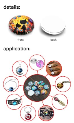 матрёшка Matryoshka Russian Girl Face 10pcs 12mm/18mm/20mm/25mm Round Photo Glass Cabochon Demo Flat Back Making Finding