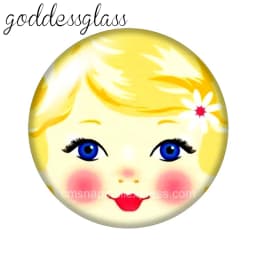 матрёшка Matryoshka Russian Girl Face 10pcs 12mm/18mm/20mm/25mm Round Photo Glass Cabochon Demo Flat Back Making Finding