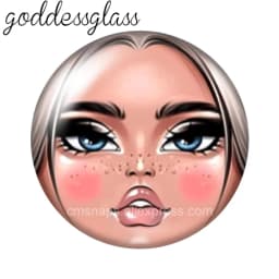 матрёшка Matryoshka Russian Girl Face 10pcs 12mm/18mm/20mm/25mm Round Photo Glass Cabochon Demo Flat Back Making Finding