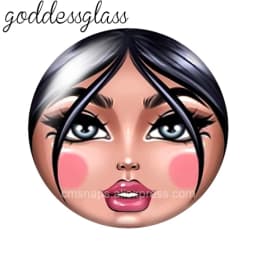матрёшка Matryoshka Russian Girl Face 10pcs 12mm/18mm/20mm/25mm Round Photo Glass Cabochon Demo Flat Back Making Finding
