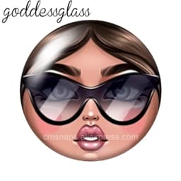 матрёшка Matryoshka Russian Girl Face 10pcs 12mm/18mm/20mm/25mm Round Photo Glass Cabochon Demo Flat Back Making Finding
