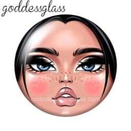 матрёшка Matryoshka Russian Girl Face 10pcs 12mm/18mm/20mm/25mm Round Photo Glass Cabochon Demo Flat Back Making Finding